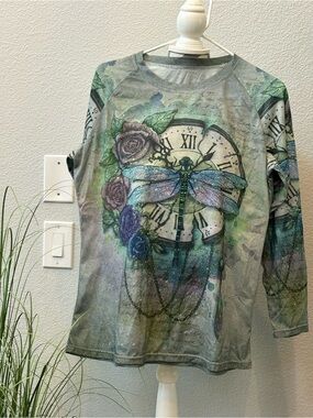Dragonfly long sleeve T-shirt